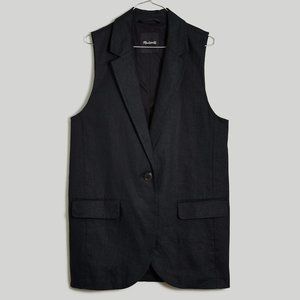 Madewell The Larsen Vest in 100% Linen